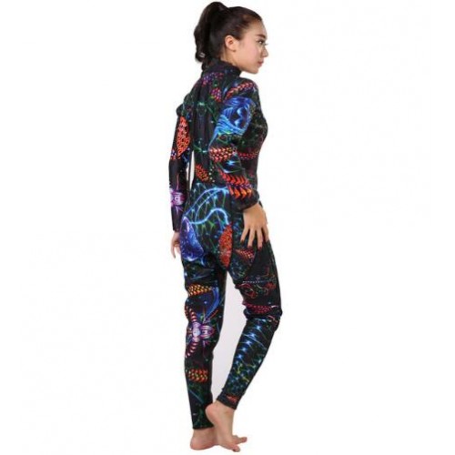 3mm Women Long Sleeved Printing Wetsuit
