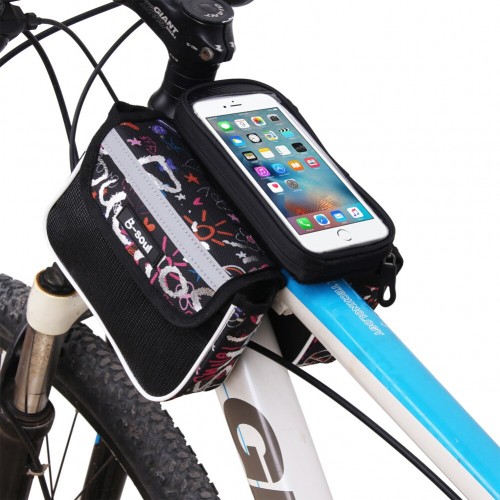 5.5 Inch Touch Screen Bicycle Bag Waterproof Front Top Tube Frame