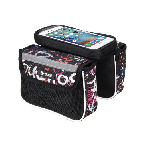 5.5 Inch Touch Screen Bicycle Bag Waterproof Front Top Tube Frame