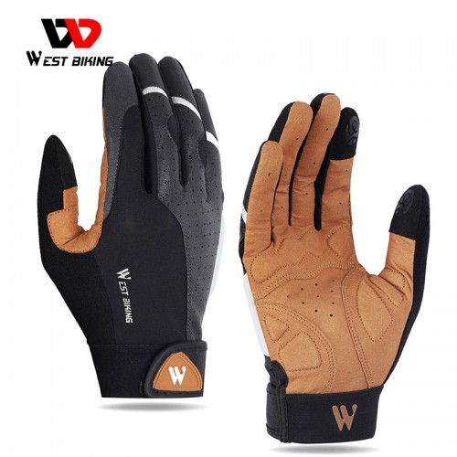WEST BIKING Sports Cycling Gloves Touch Screen Men Women Gloves Full Finger